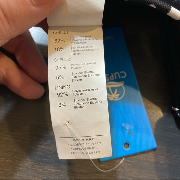 Cupshe Black and White Polka Dot One Piece Swimsuit - Picture 5 of 6